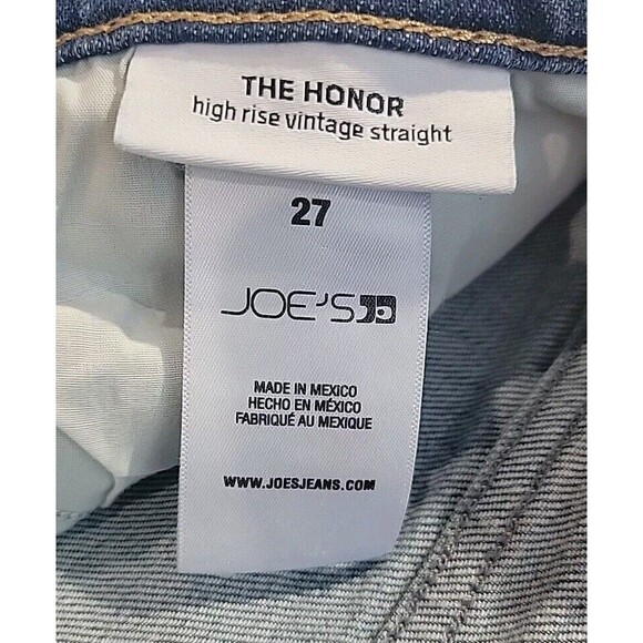 Joe's Jeans The Honor High Rise Vintage Straight Jeans Button Fly Size 27 - Picture 11 of 16